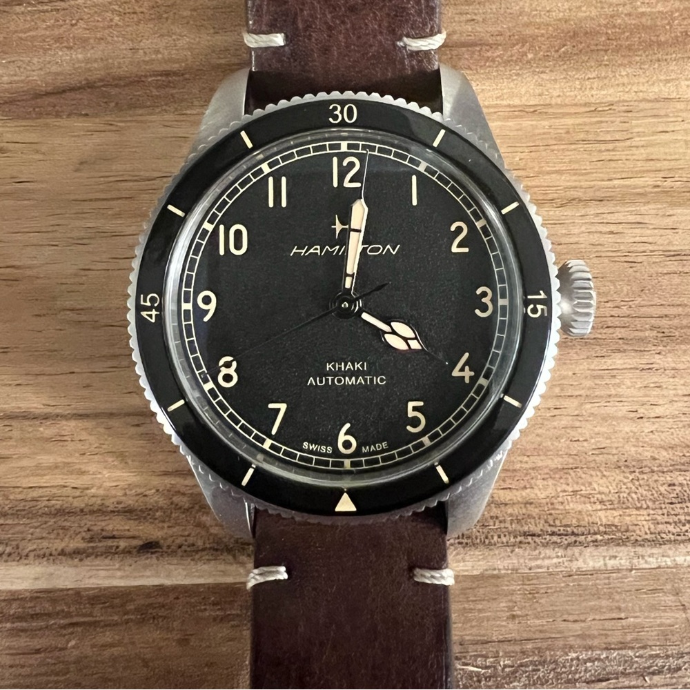 Hamilton field pilot 38mm watch